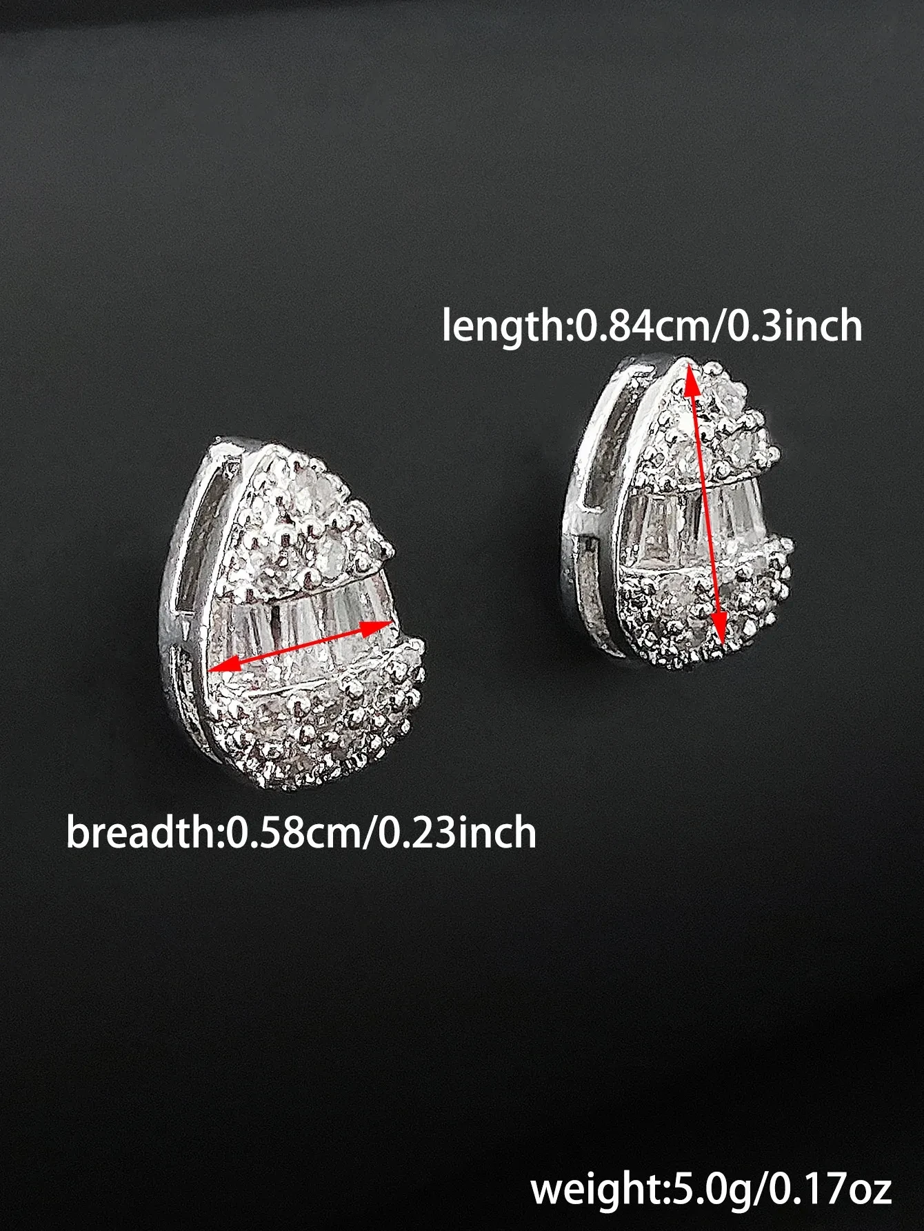 Luxury Dignified Sense Of Design Fashion And Fully-jewelled Flash Earrings