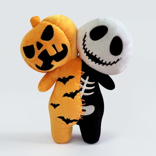 Halloween Luminous Pumpkin Skull Bat Ghost Plush Toy