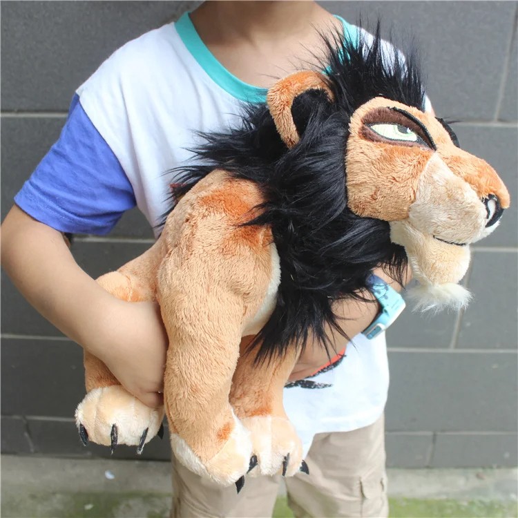 Original Disney The Lion King Scar Soft Stuffed Animal Doll High-Quality Plush Toy