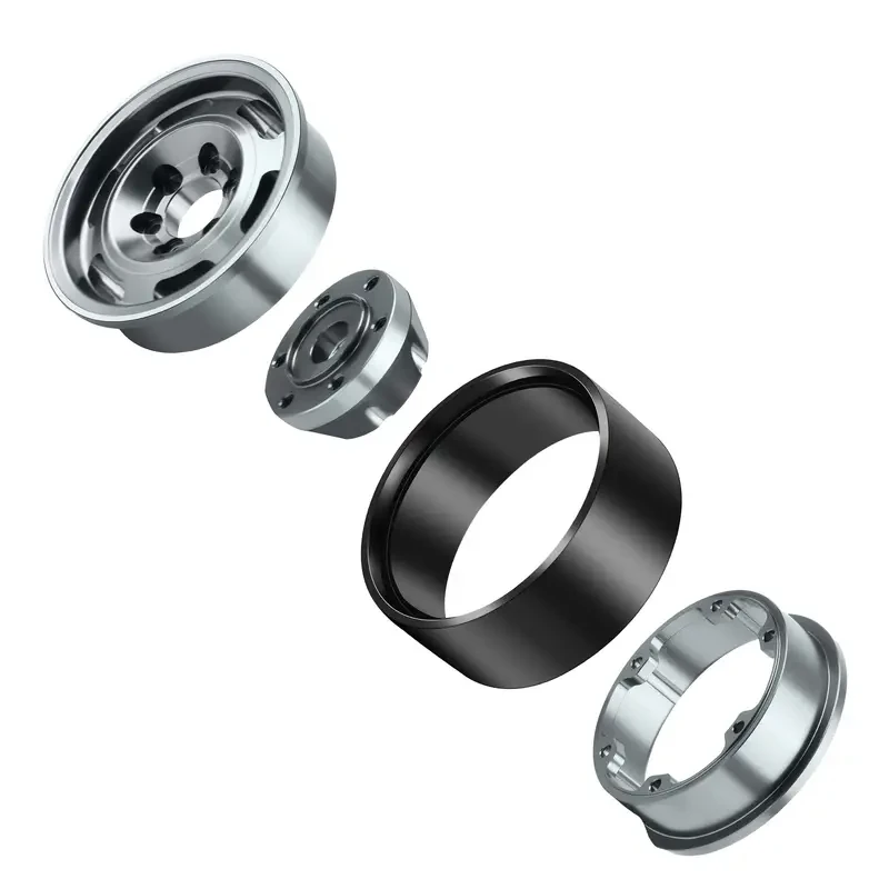 Dashrc 1.9 Beadlock Wheel Rim, 177G Heavy Aluminum Alloy Beadlock Wheels Designed for 1/10 RC Crawler SCX10 TRX4 TRX6 VS4-10 GEN7 GEN8 Enhancements