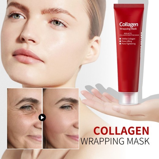 Red Lactic Acid Collagen Mask Brightening And Moisturizing