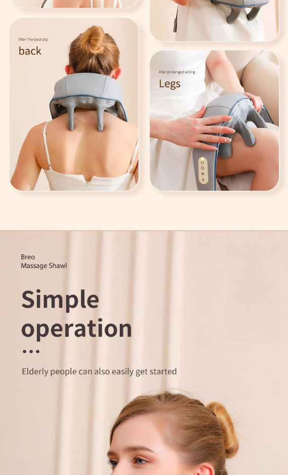 Multifunctional Massage Muscle Shoulder And Neck Shawl