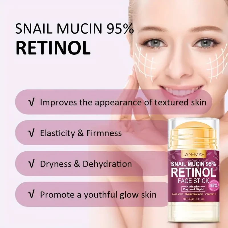 Lanemay Hydrating Snail Mucin Face Stick 1.411 oz