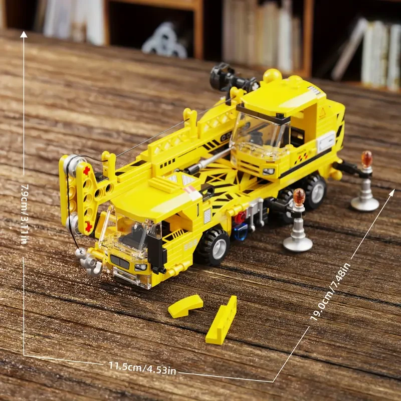 524pcs Crane Mech Model Building Toy