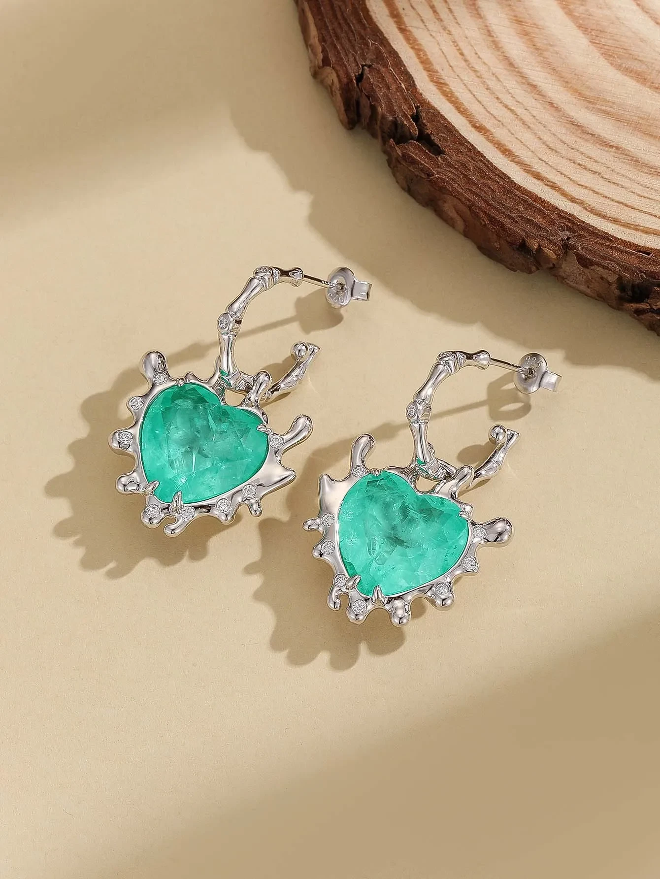 S925 Sterling Silver Love Earrings