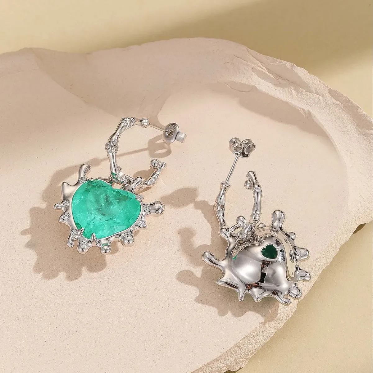 S925 Sterling Silver Love Earrings