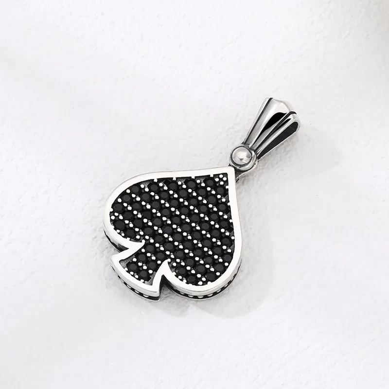 Women's 925 Sterling Silver Spade Pendant