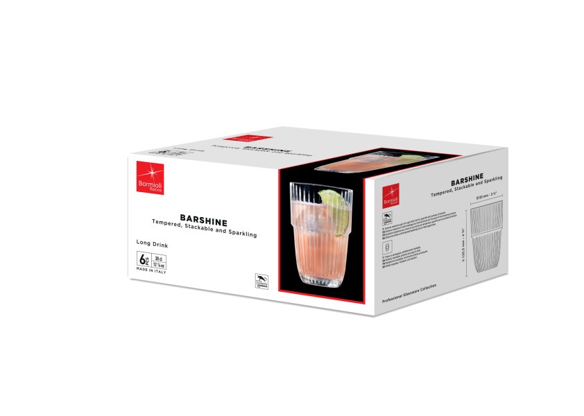 Barshine HiBall 380ml - Set 6  - Bormioli Rocco