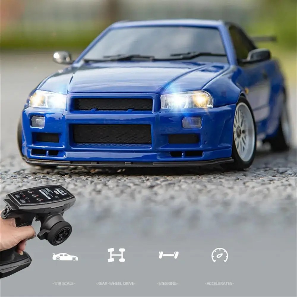 2.4GHz LD RC LD1899 1/18 RC Drifting Car with Gyroscope On-Road Alloy Body Shell Racing Car