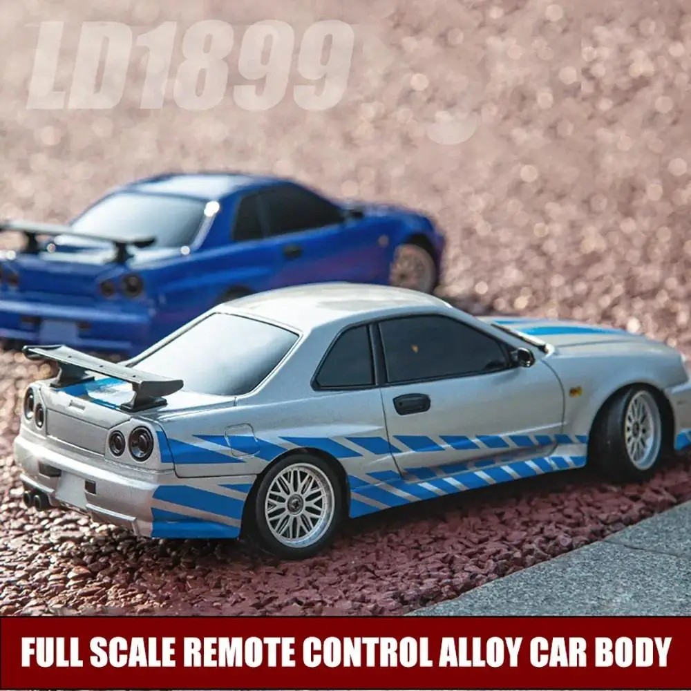 2.4GHz LD RC LD1899 1/18 RC Drifting Car with Gyroscope On-Road Alloy Body Shell Racing Car