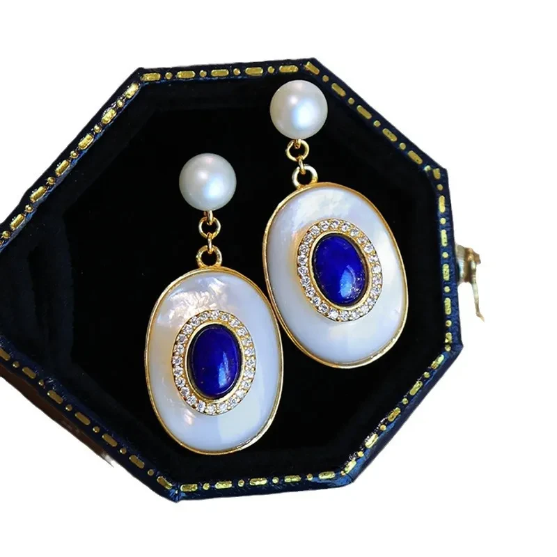 Green Egg Noodles Fritillary Stud Earrings Ornament Women