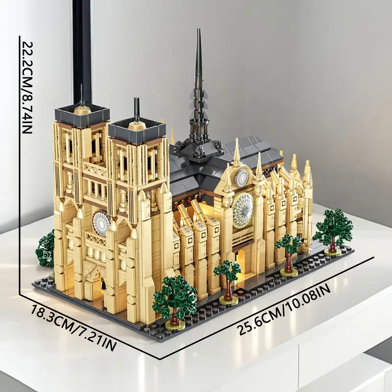 1757pcs World Famous Architecture de Paris Model Building Block