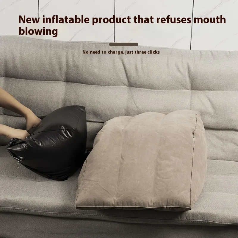 Home Artifact Inflatable Leg Pillow PVC Flocking Wedge Foot Mat