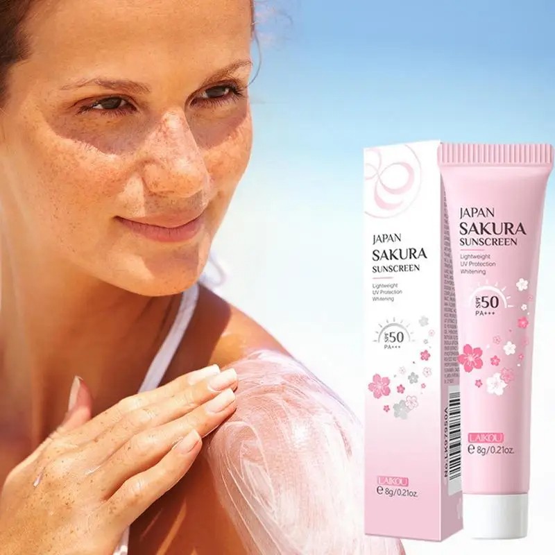 Facial and Body Sunscreen SPF 50  Whitening, Sunblock Skin Protective Cream with Anti-Aging