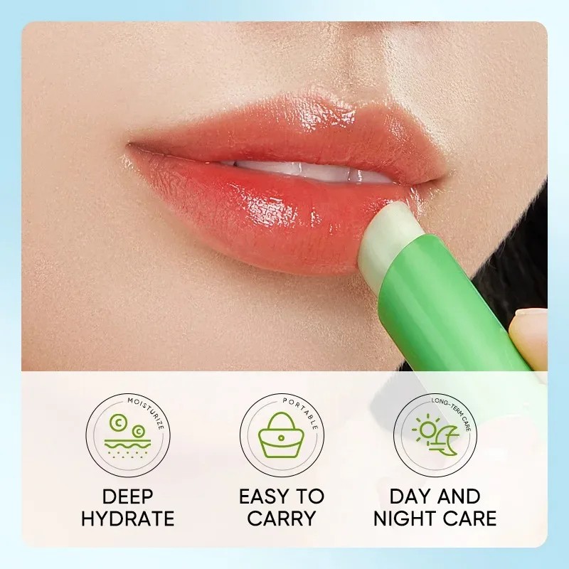 Lip Aloe Balm  Nourishing, Hydrating, and Moisturizing Lip Care for Preventing Cracking and Repairing Dry Lips