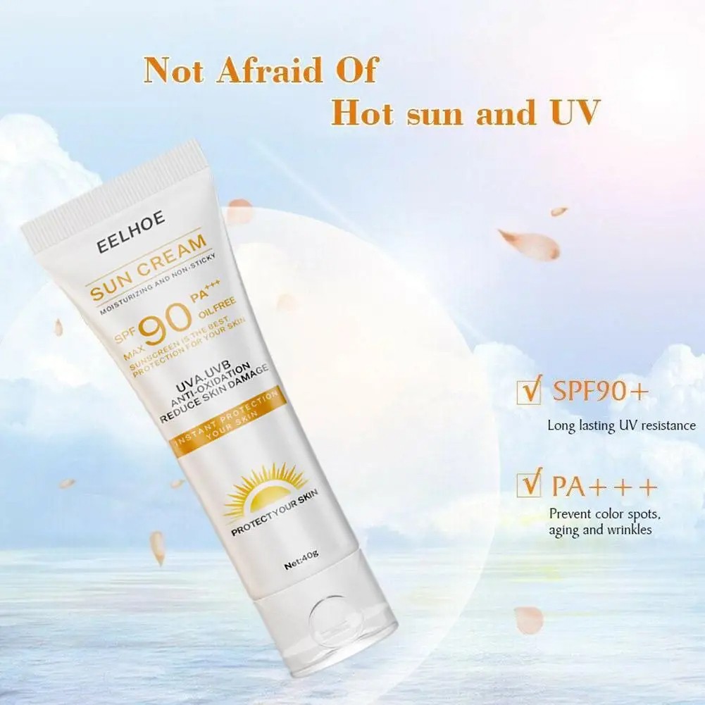 SPF 90 Facial and Body Sunscreen Serum  Sunblock Skin Protective Cream with Moisturizing