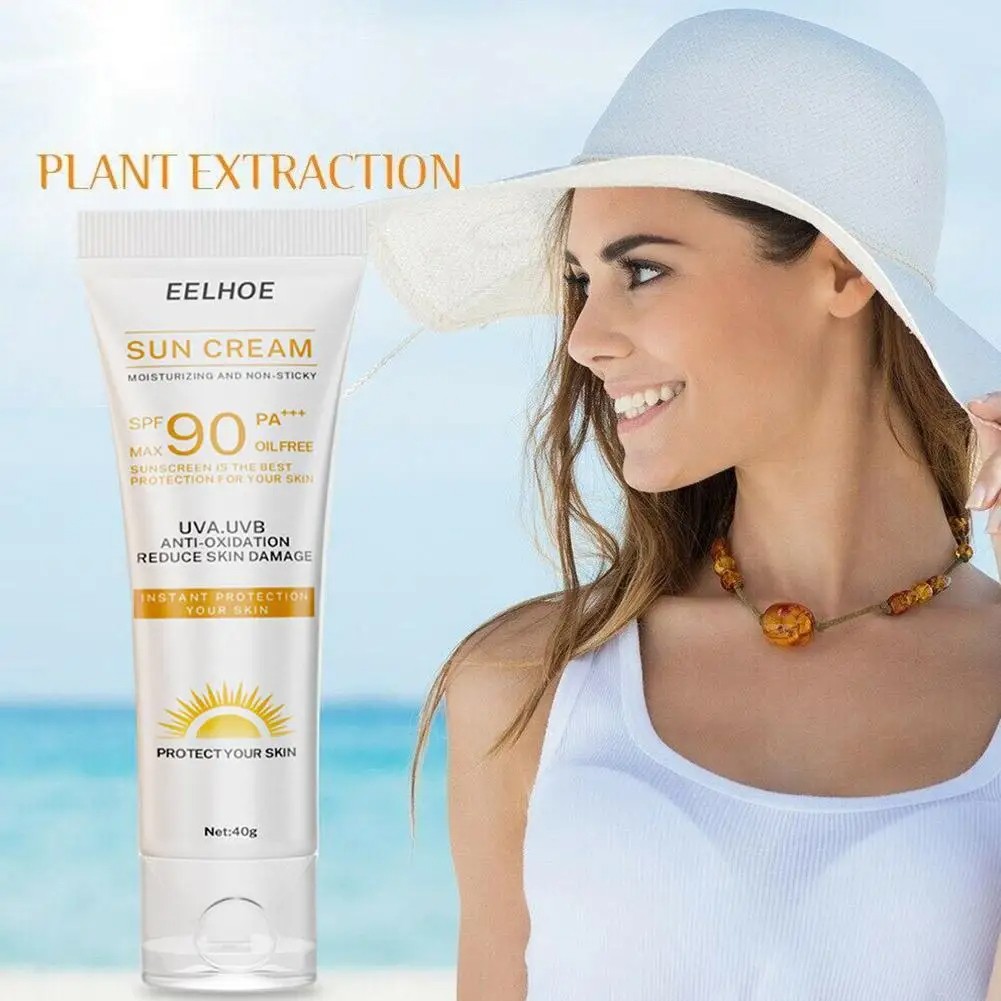 SPF 90 Facial and Body Sunscreen Serum  Sunblock Skin Protective Cream with Moisturizing