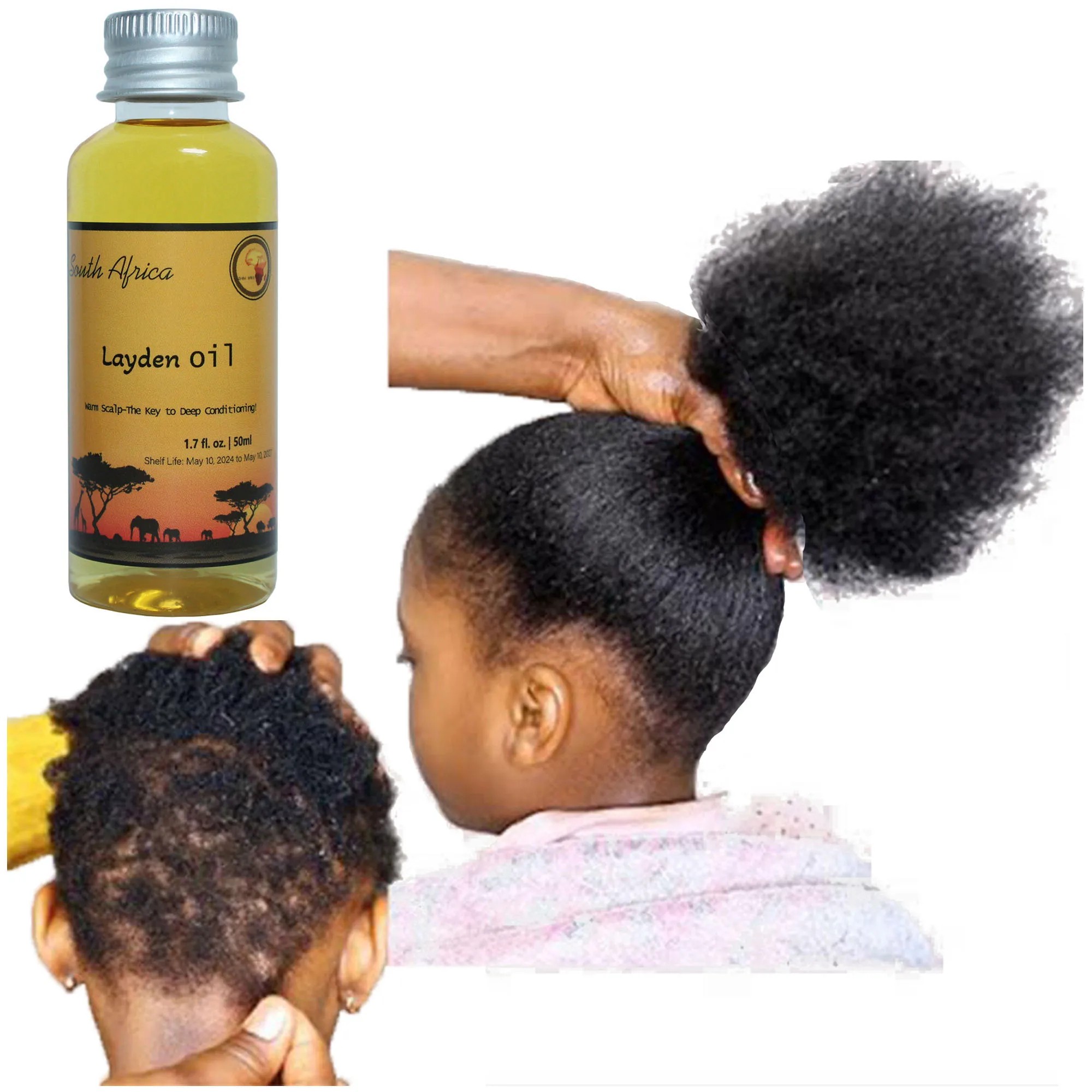 Artisanal African Traditional Layden Nourish Oil  50ml Scalp & Hair Roots Strengthening Moisturizer