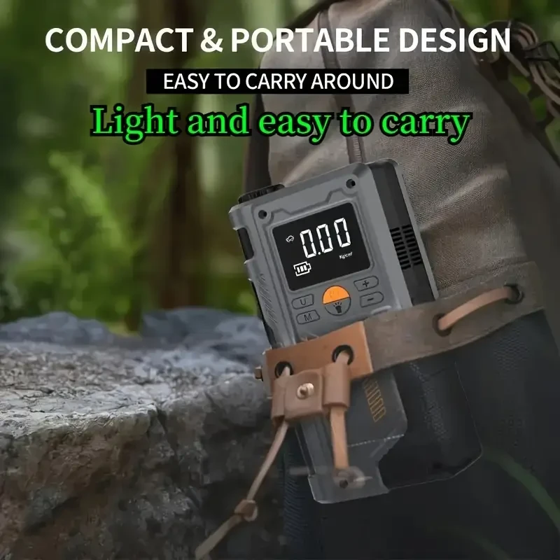 JKUOO Portable Car Tire Inflator with Emergency Start