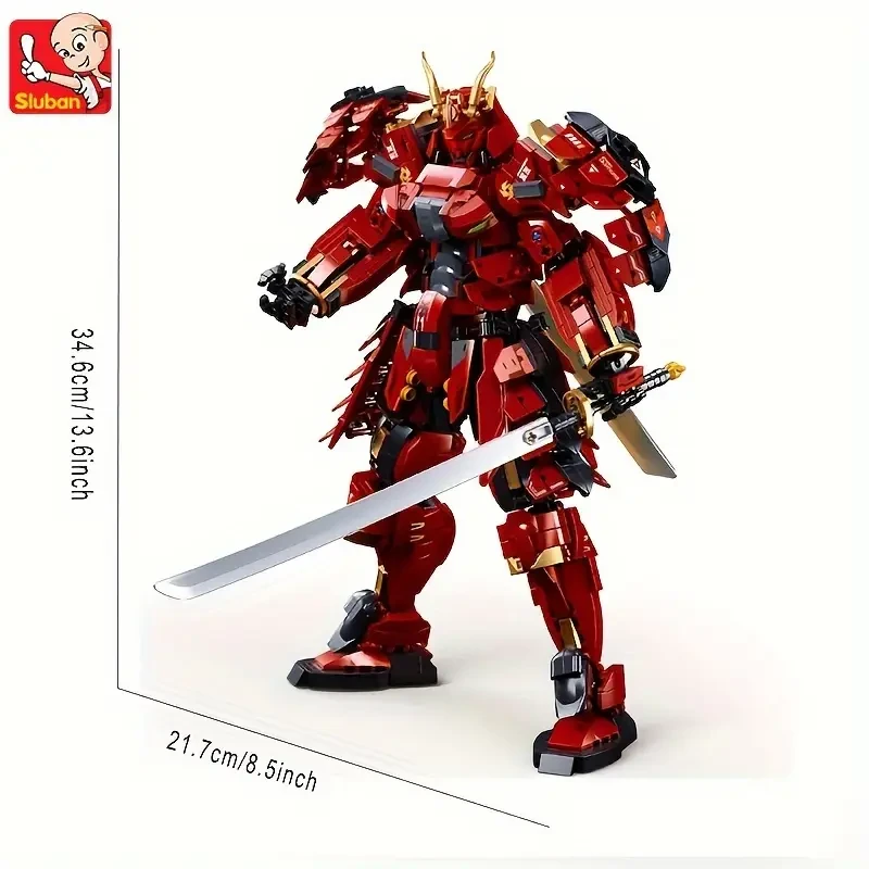 Sluban 923pcs Robot Division Jiafei Samurai Building Block Toys
