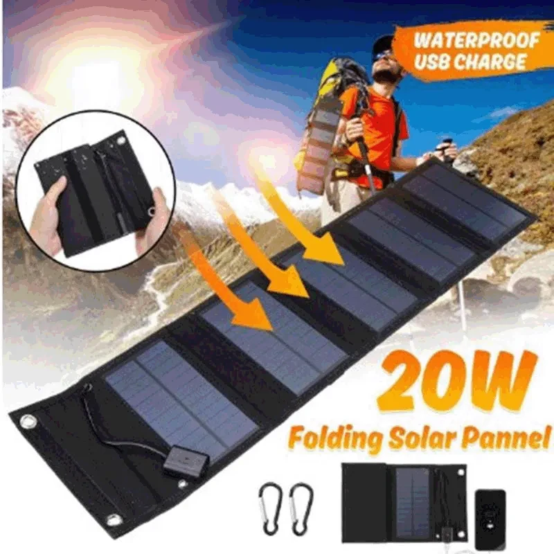 Outdoor Travel Portable Foldable Solar Charger