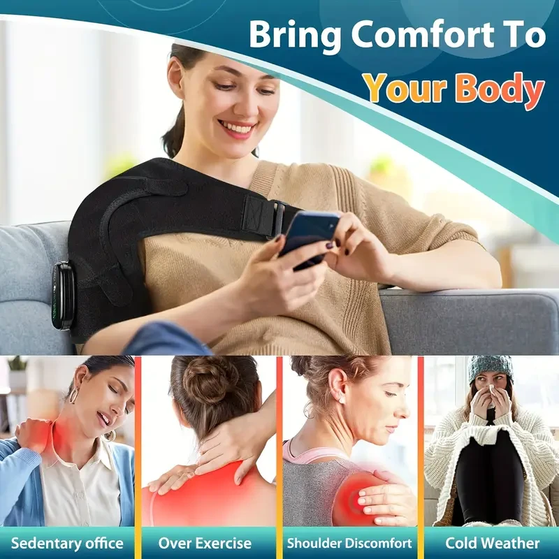 One Shoulder Heating Pad Massager