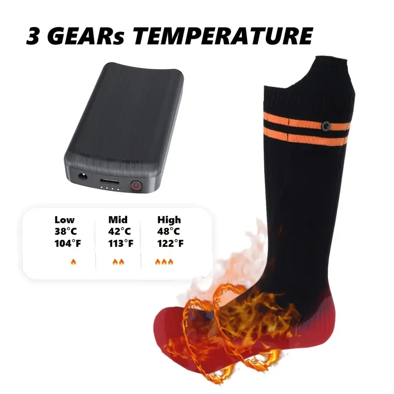 1 Pair SHINY ROSY LIFE Heated Socks for Men & Women