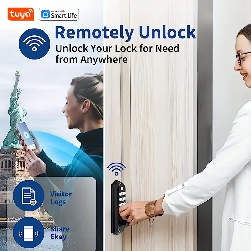 Tuya Smart Wi-Fi Electronic Security Deadbolt Lock