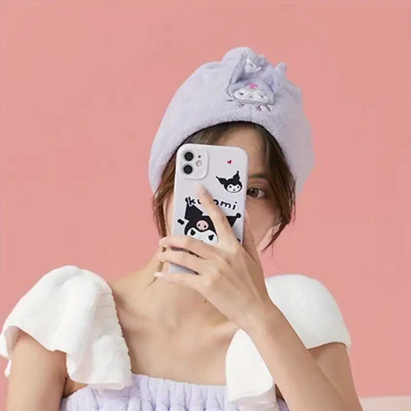 1pc Sanrio Cinnamoroll Microfiber Hair Towel Wrap