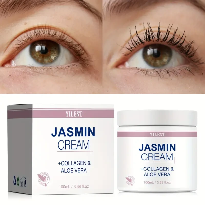 2pcs YILEST Jasmine Eye Cream with Hyaluronic Acid, Collagen & Aloe Vera