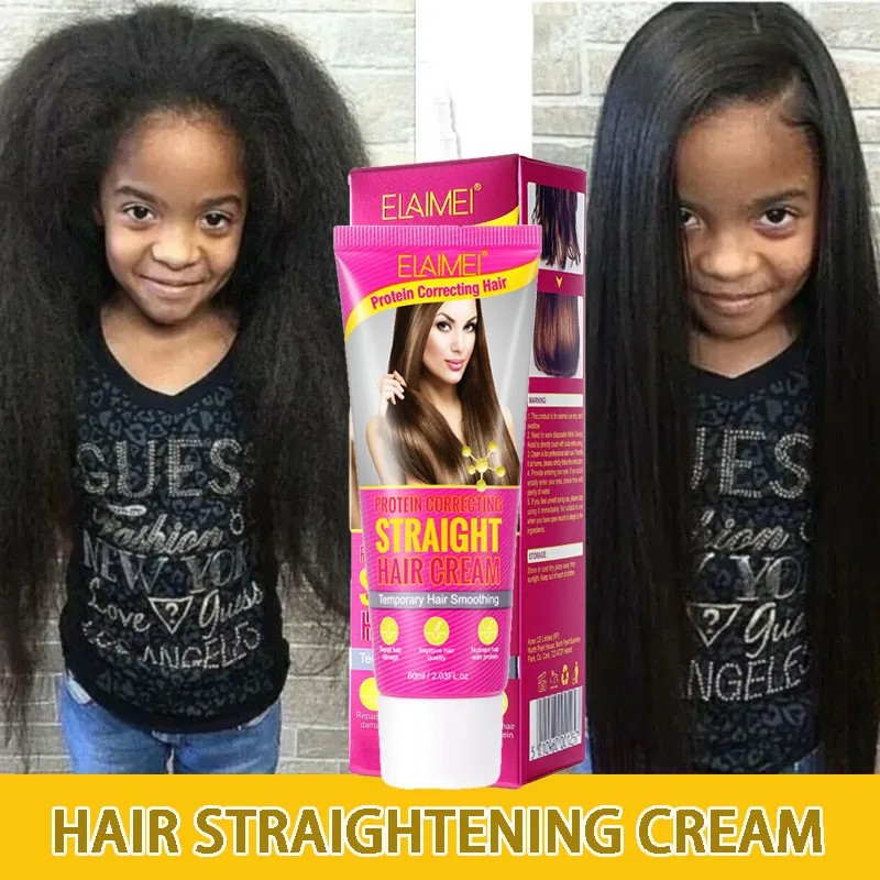 Protein Correcting Hair Straightener Cream  Silk & Gloss for Frizz-Free, Nourished Hair