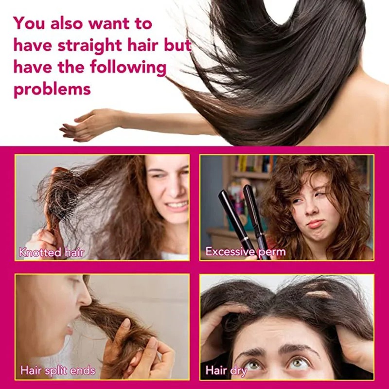 Protein Correcting Hair Straightener Cream  Silk & Gloss for Frizz-Free, Nourished Hair