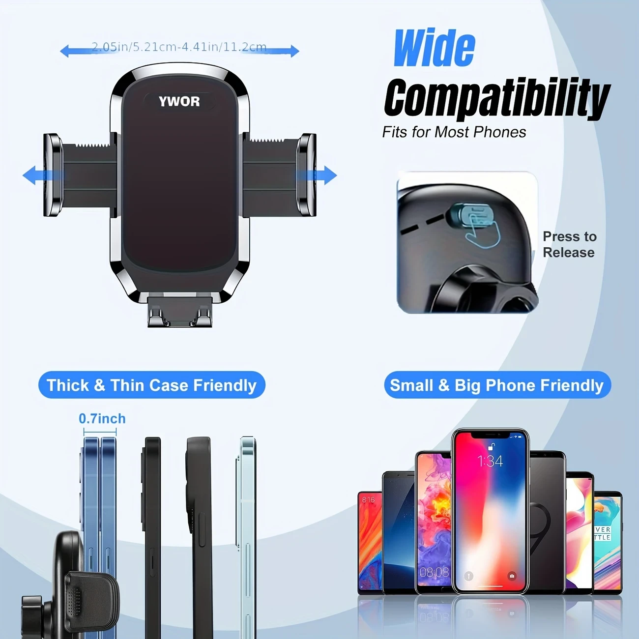 360 Rotatable Car Phone Mount with Memory Function