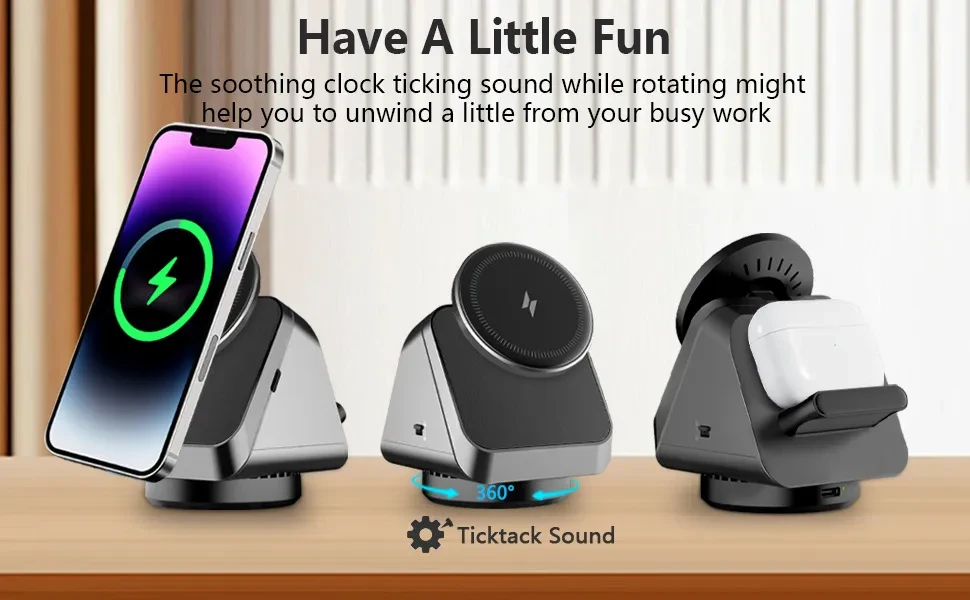 Three-in-one Magsafe Magnetic Wireless Charger Mobile Phone Watch Headset