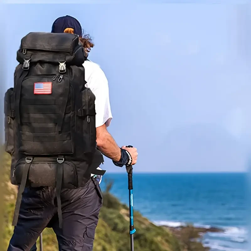 Expandable 70L-100L High Quality Tactical Hiking Backpack