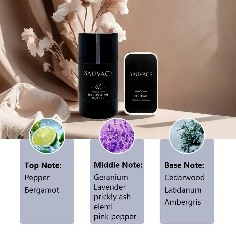 SAUVACE Men'S Solid Perfume