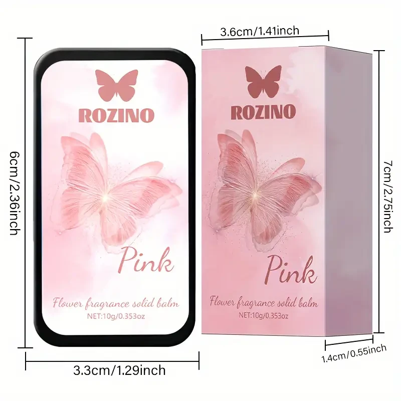 ROZINO Pink Floral Scented Solid Perfume for Women