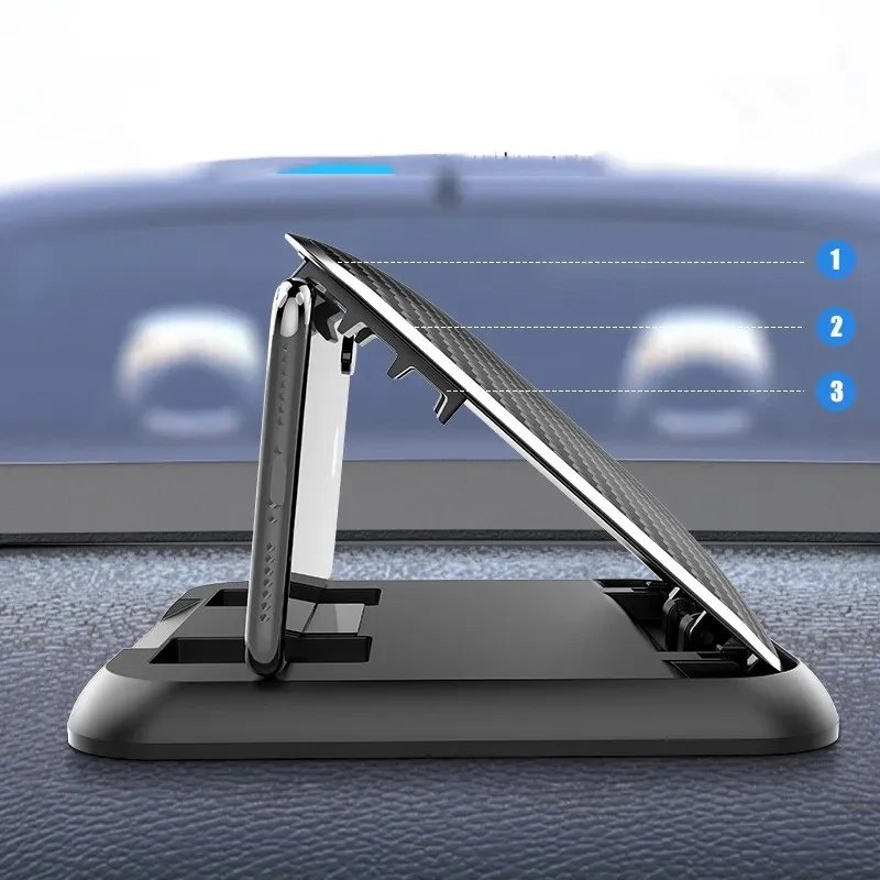 Carbon Fiber Pattern Silicone Bracket