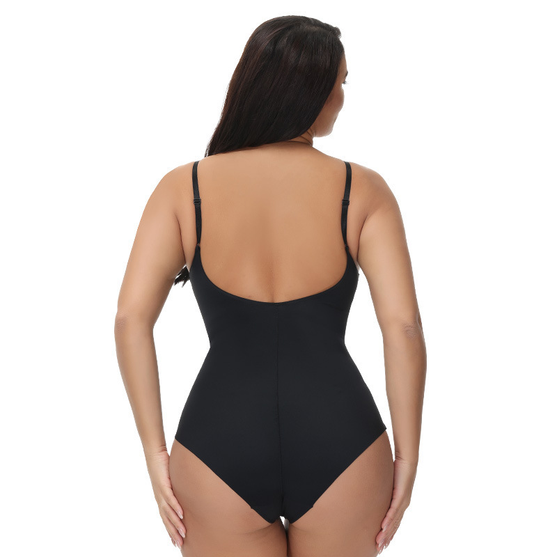 Women's Seamless One Piece Shapewear Postpartum Waist Button Up