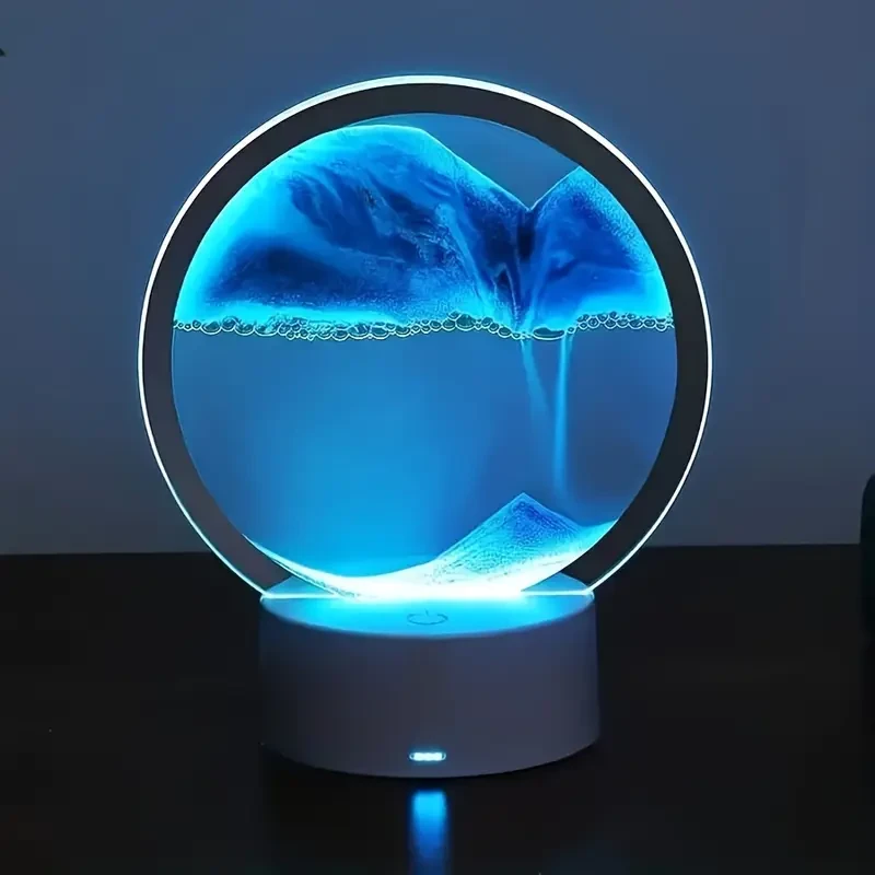 1pc LAQIUIUE 3D Dynamic Sand Art Lamp
