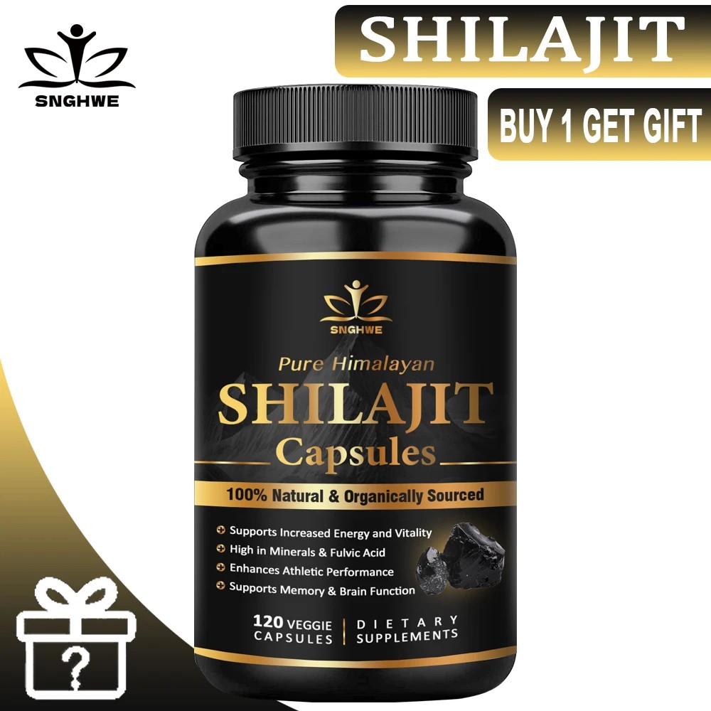 Shilajit Pure Himalayan Organic 6550MG Capsules