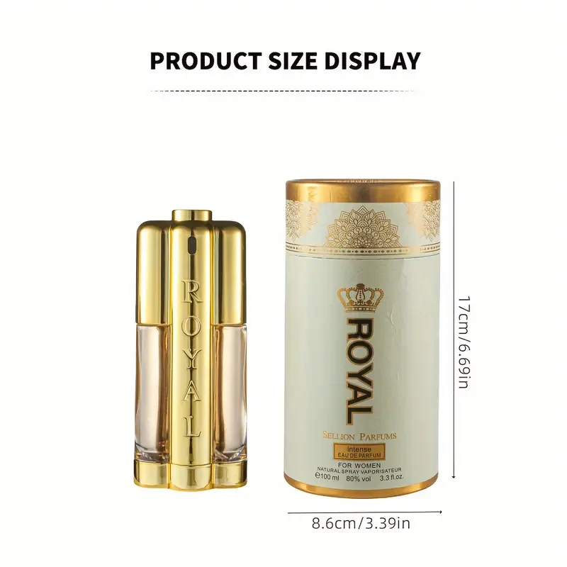 ROYAL Golden Men's Perfume with Floral and Fruity Notes