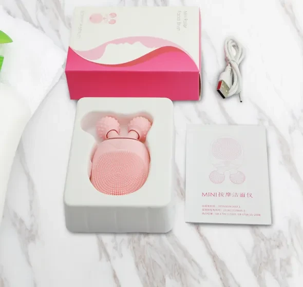 Electric Massage Rechargeable Beauty Apparatus Silicone Waterproof Cross-border Cleansing Apparatus