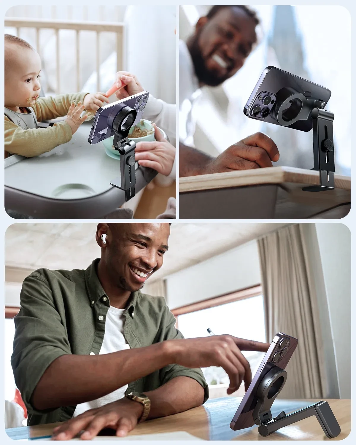 Universal Magnetic Travel Mobile Phone Holder Desktop