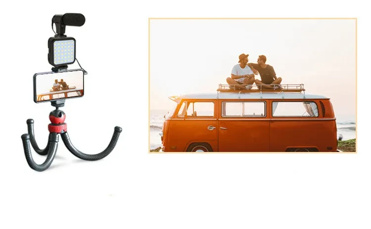 Compatible with Apple, Mobile Desktop Tripod Live Desktop Stand