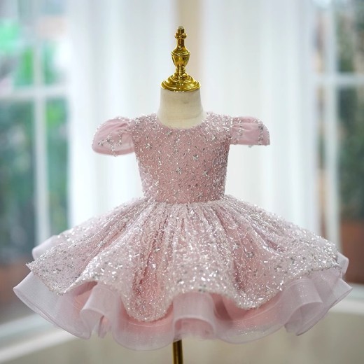 Sequined Girls Birthday Princess Dress
