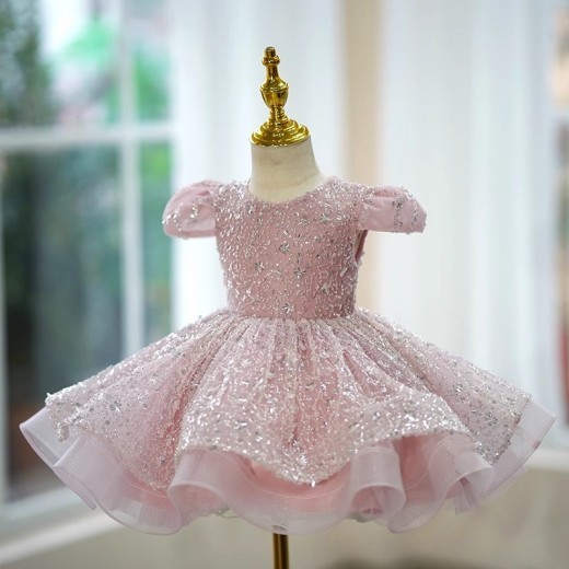 Sequined Girls Birthday Princess Dress