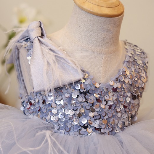 Little Host Flower Girl Princess Dress Girl Tulle Tutu Western Style