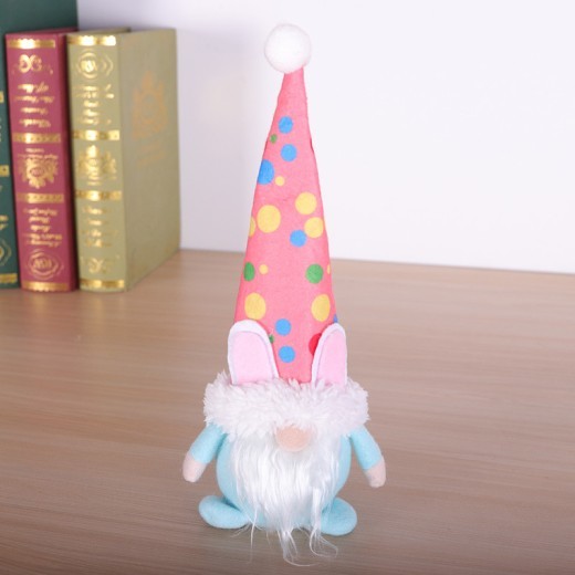 Easter Decorative Creative Faceless Standing Posture Pointed Hat Rabbit Doll Ornaments