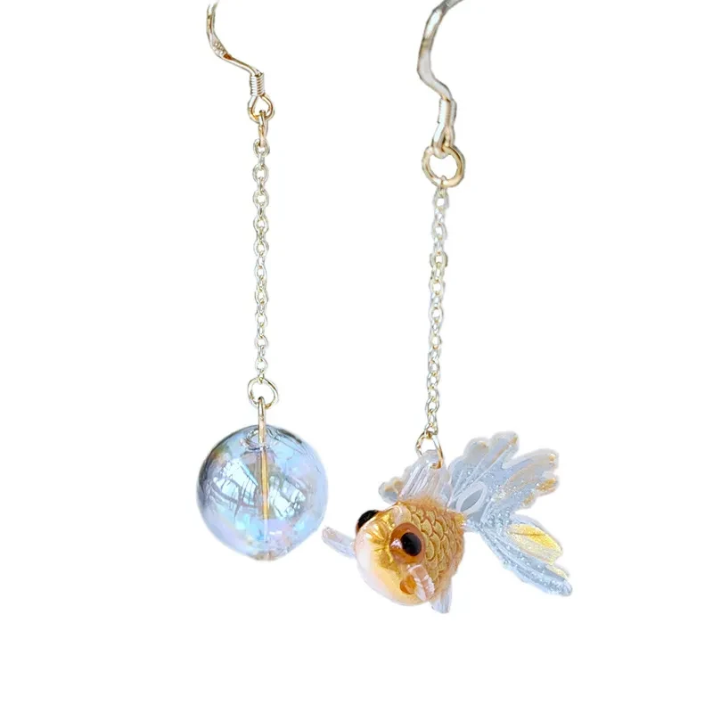 Goldfish Earrings Female Niche Japanese Earrings